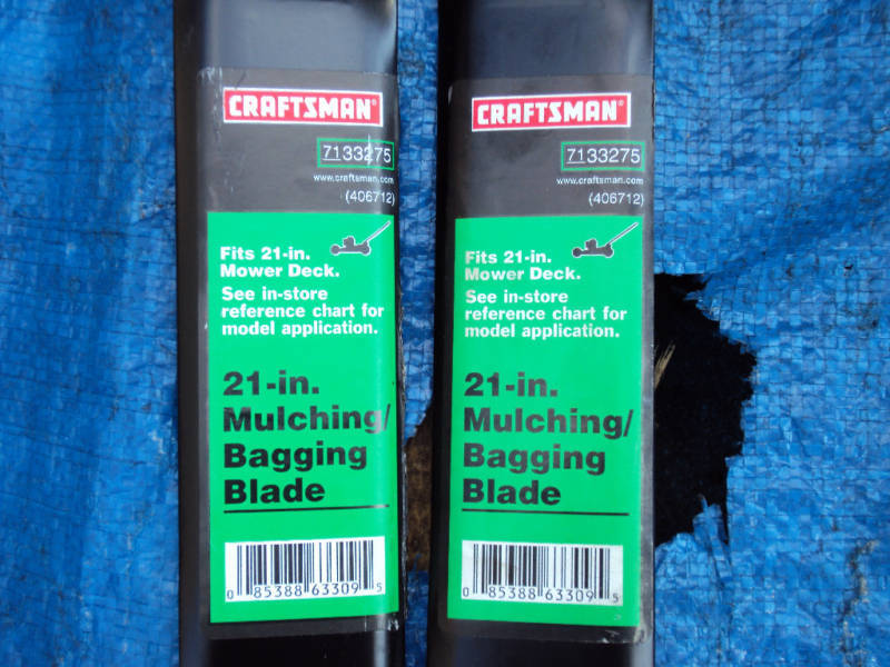 CASE OF 2 CRAFTSMAN 21" LAWN MOWER MULCH / BAG BLADES 406712 532406712 OEM USA