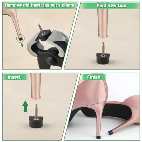 LEONTOOL High Heel Replacement Tips & Repair Kit