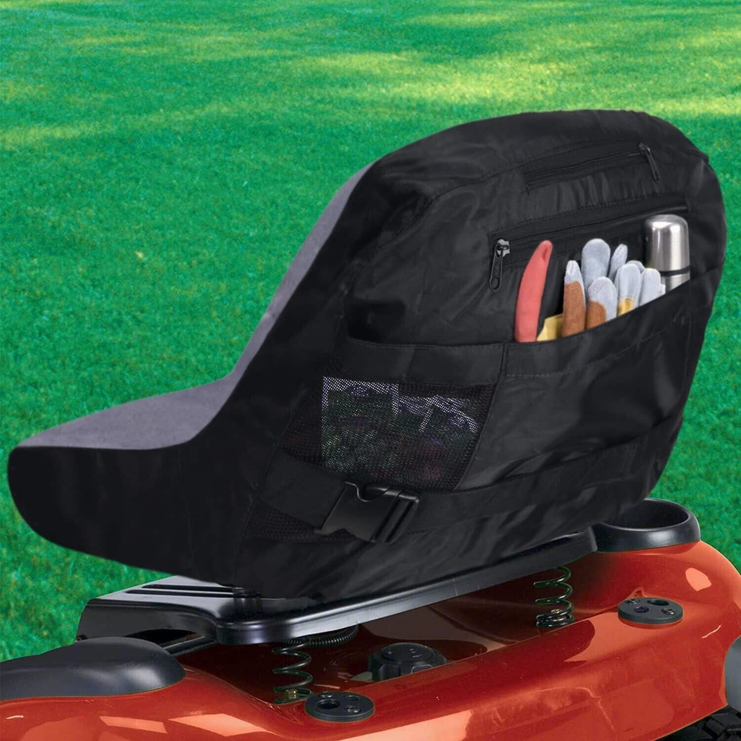 15" GREY Universal Lawn Mower Seat Cover John Deere/Craftsman/Cub Cadet/Kubota