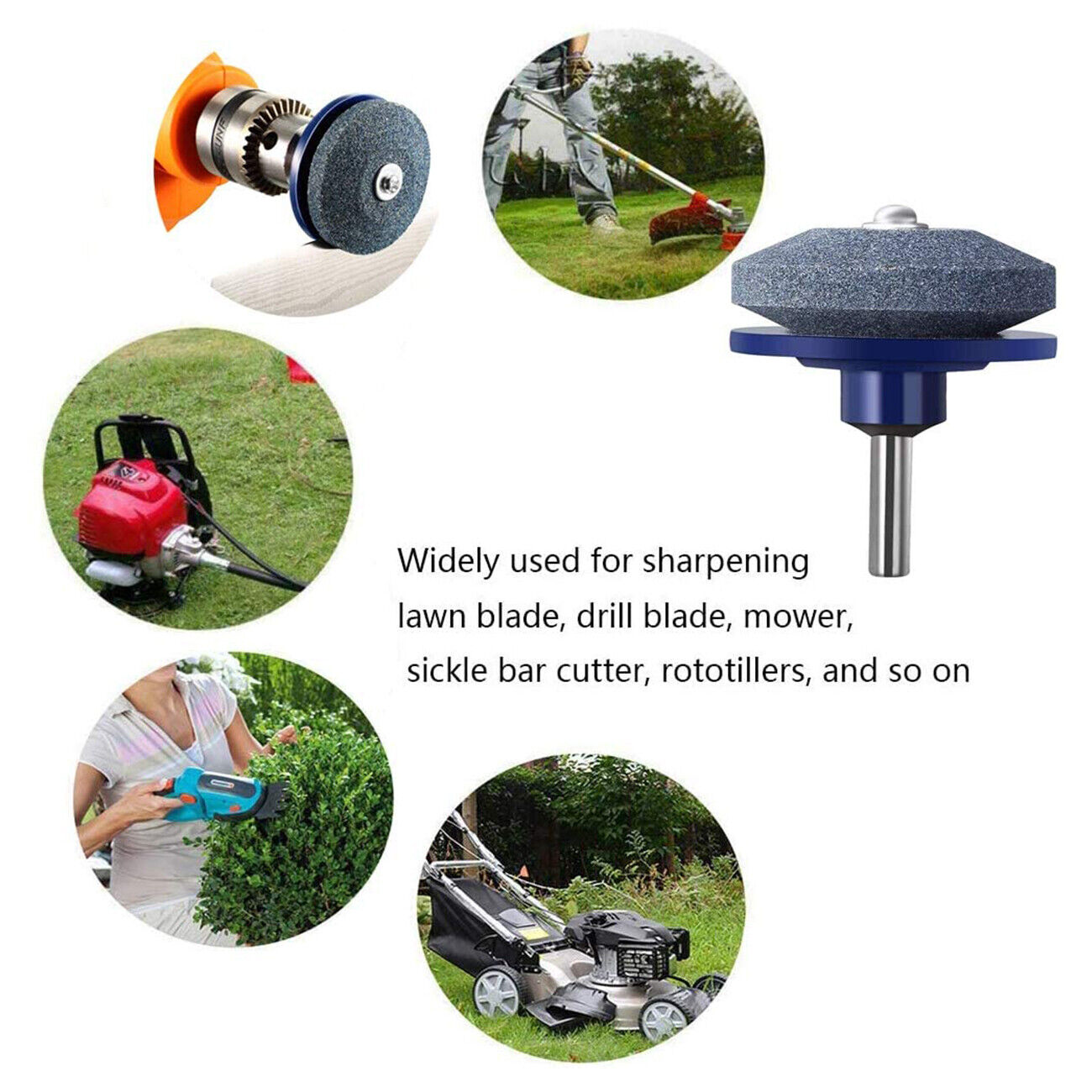 Lawn Mower Blade Balancer Sharpener Set For Lawn Mower Tractor Garden Tools