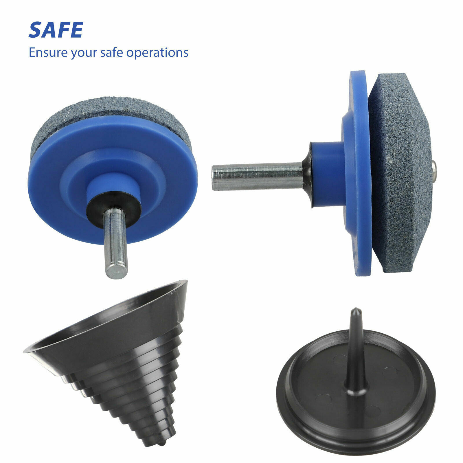 Lawn Mower Blade Balancer Sharpener Set For Lawn Mower Tractor Garden Tools