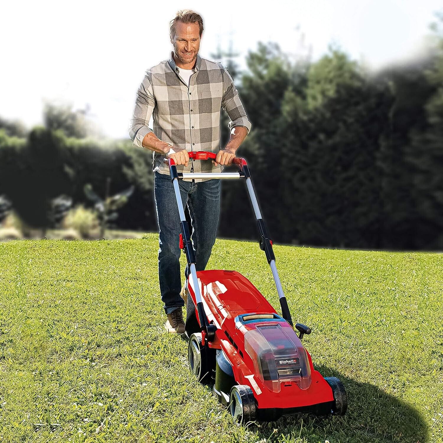 Einhell GE-CM 36 Volt Cordless 15 Inch Walk Behind Push Lawn Mower Brand New