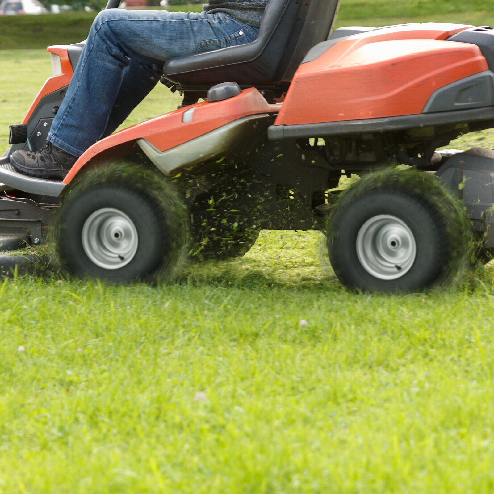 VEVOR Lawn Mower Tires 15x6-6" Lawn Tractor Tires 2-Pack Turf Pneumatic Tires