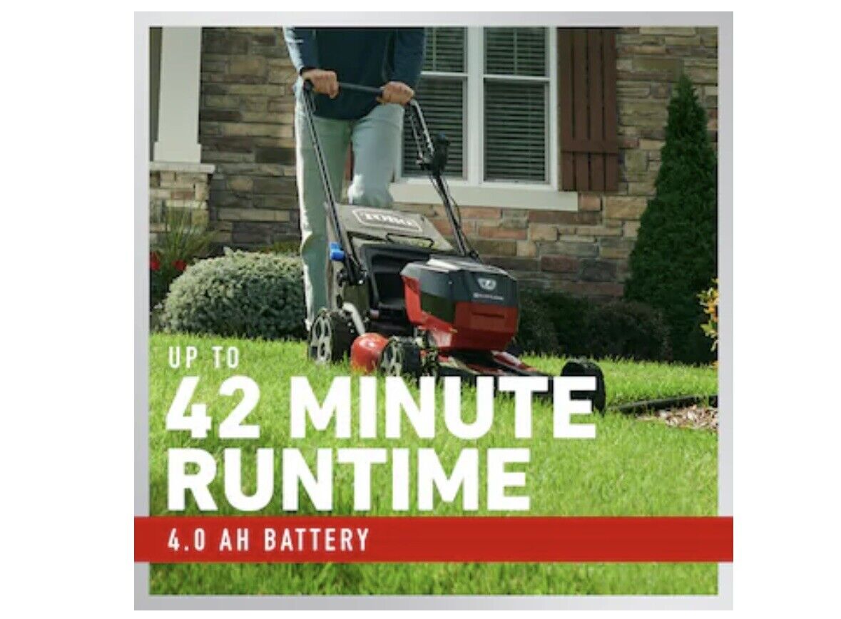NEW Toro Recycler 21 Inch Deck 60 V Max Push Lawn Mower W/Battery Charger 21323