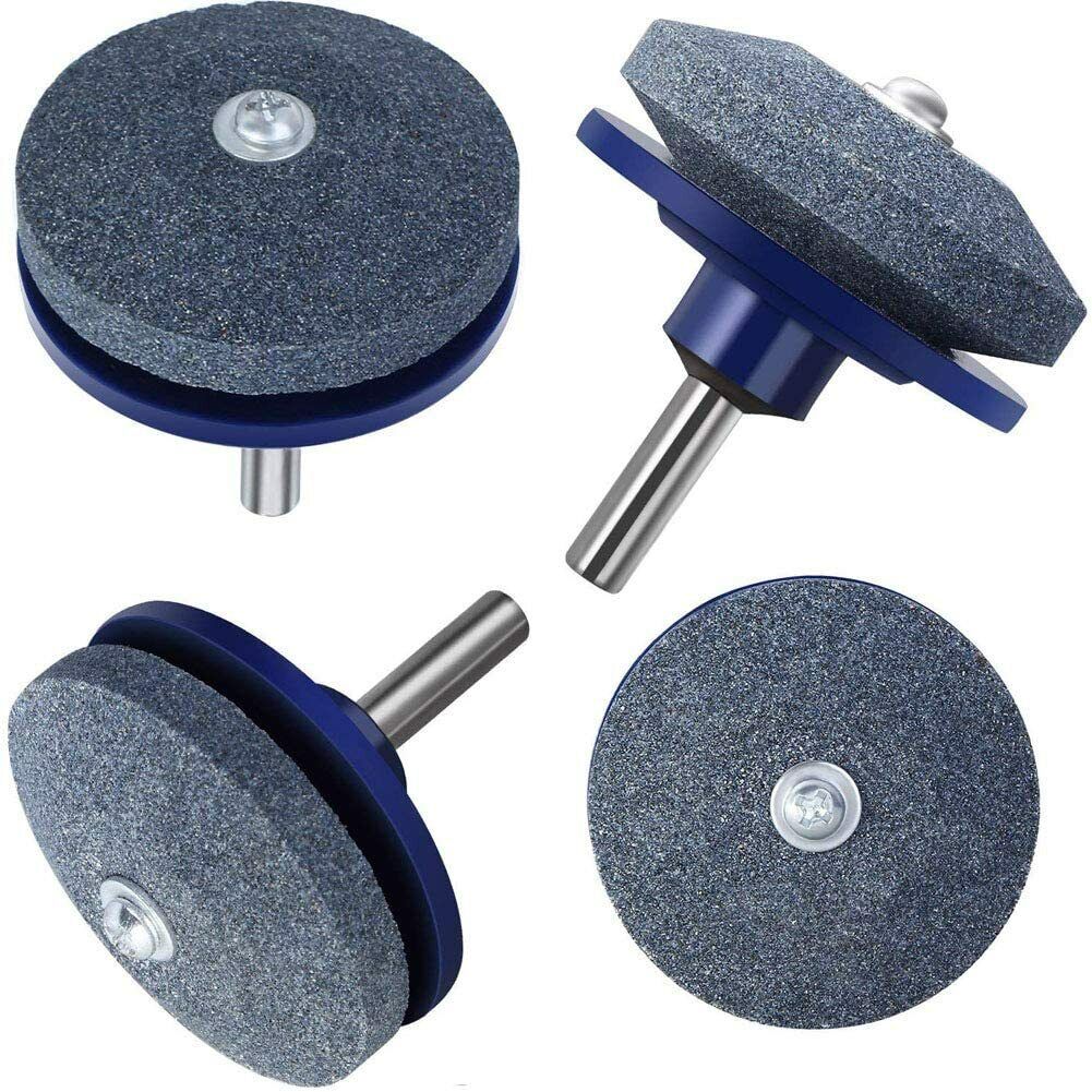 5PCS Lawn Mower Blade Sharpener Balancer Kit for Drill Grinder Stone Garden Tool