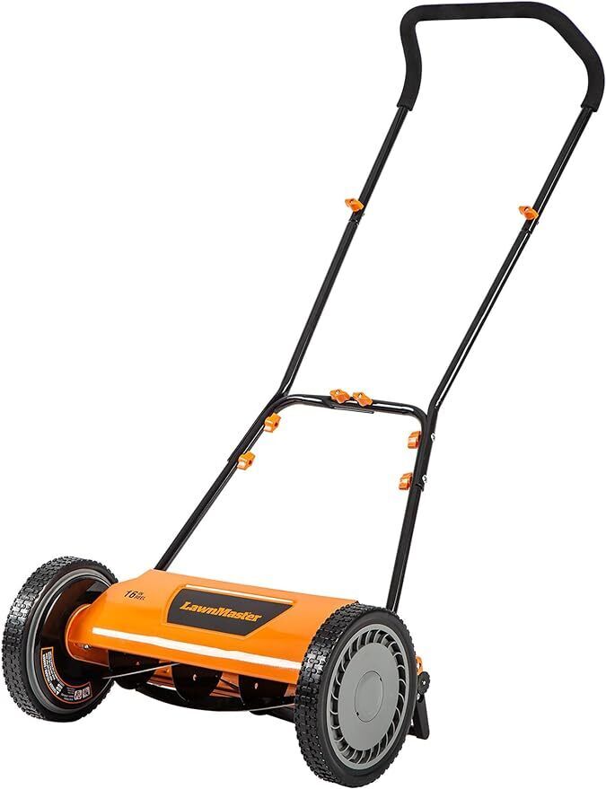 Push Reel Lawn Mower 16-Inch 5-Blade