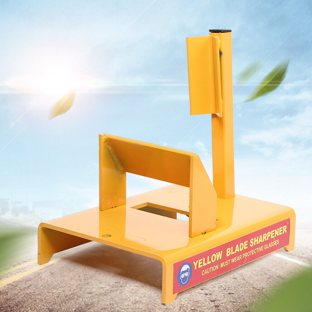 Hornet Lawn Mower Yellow Blade Sharpener Sharpening Tool With Sharpener Blade US