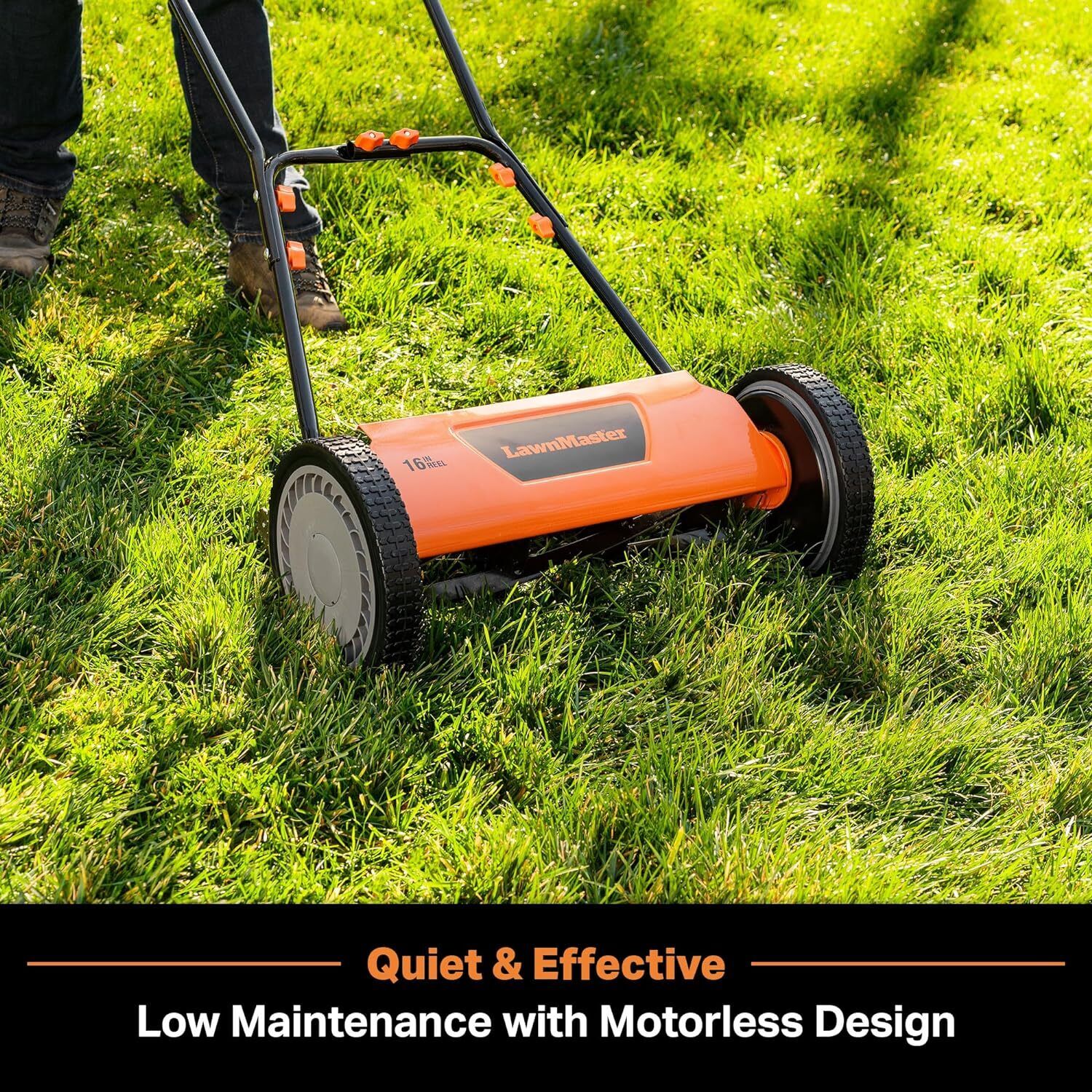 Push Reel Lawn Mower 16-Inch 5-Blade