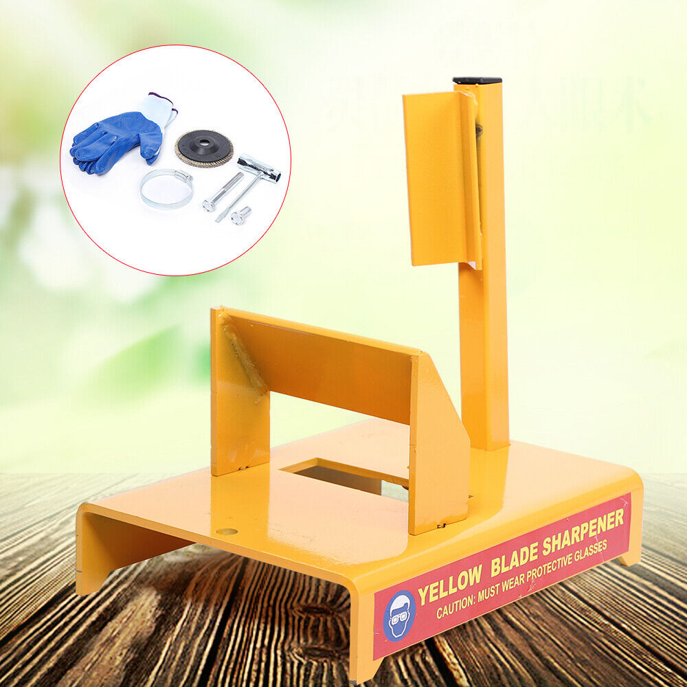 Hornet Lawn Mower Yellow Blade Sharpener Sharpening Tool With Sharpener Blade US