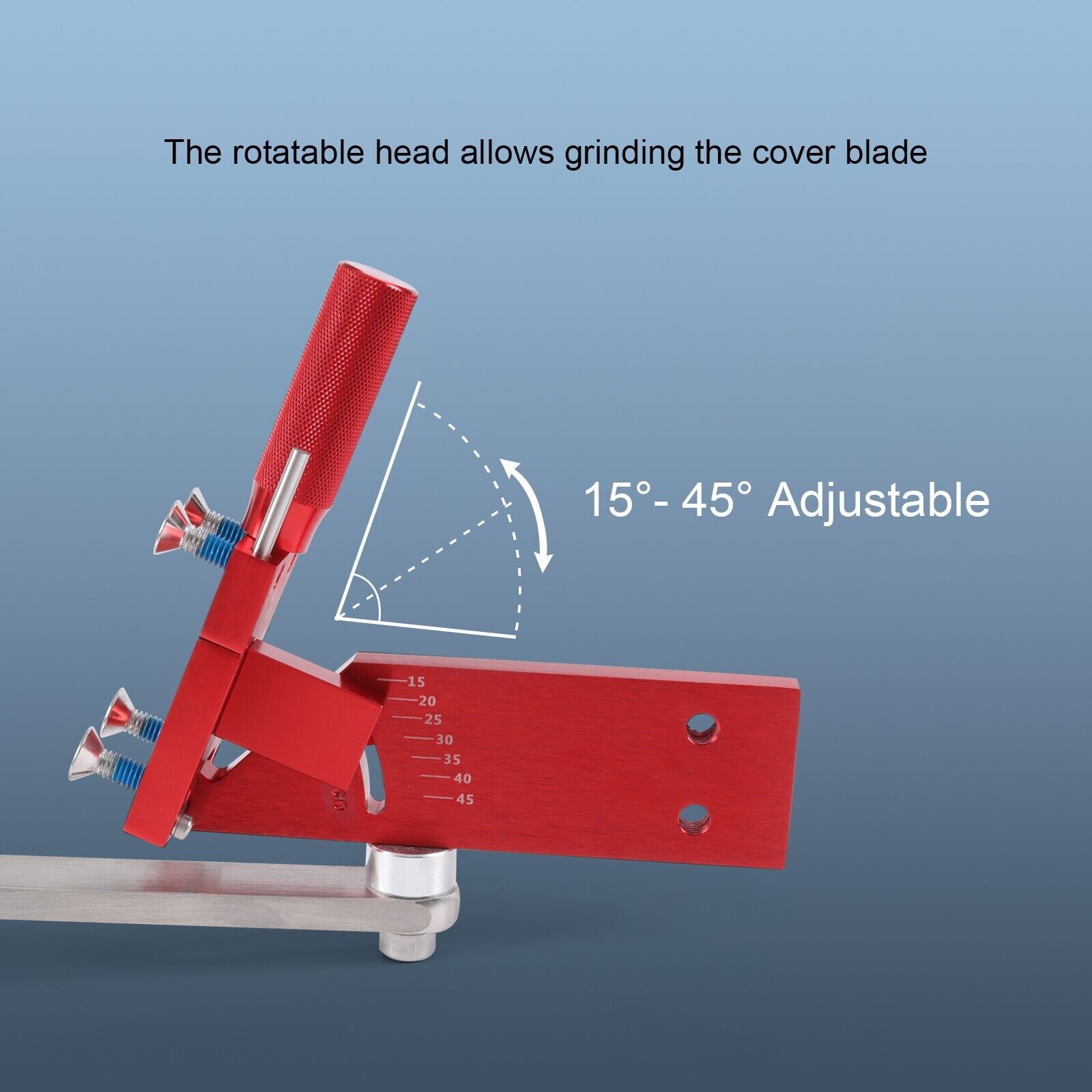 15°-45° Adjustable Lawn Mower Blade Sharpener 5005 for Straight and Standard 