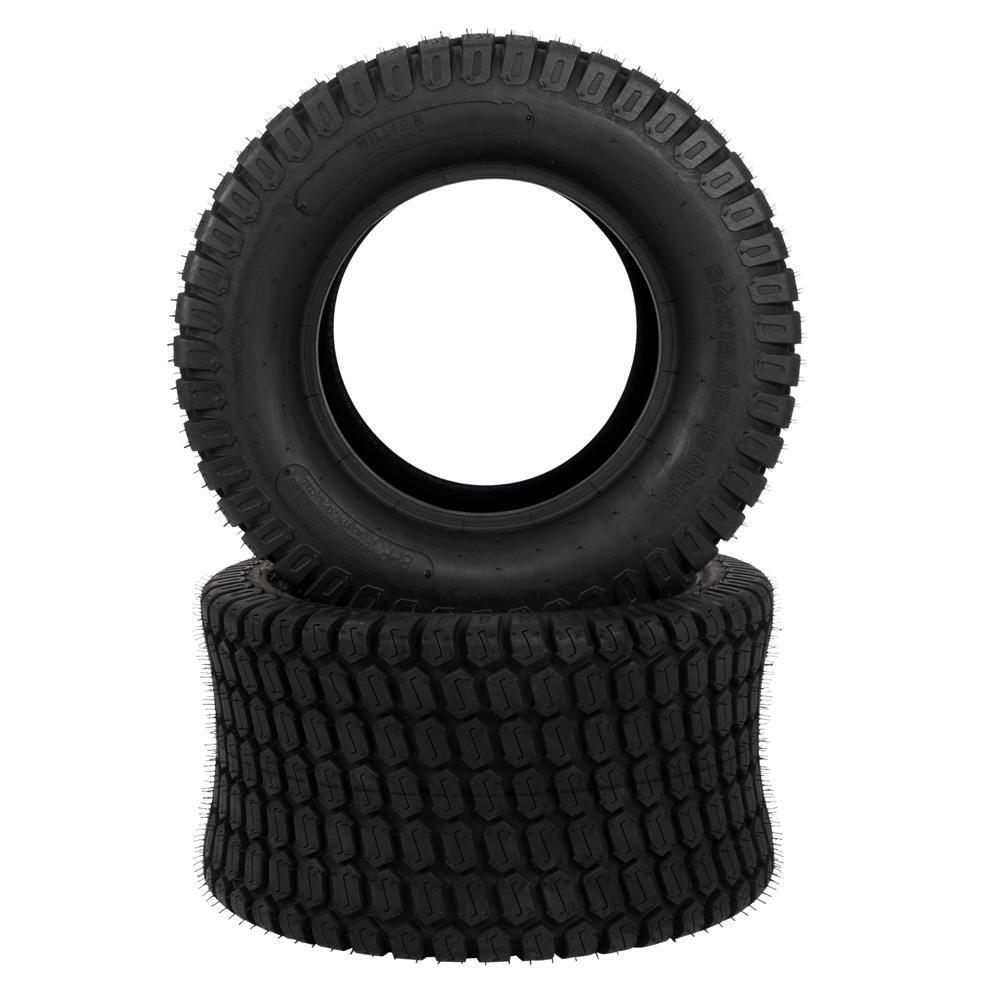 2pcs 24x12.00-12 Lawn Mower Garden Tractor Turf Tires 8 Ply 24x12-12 24x12x12