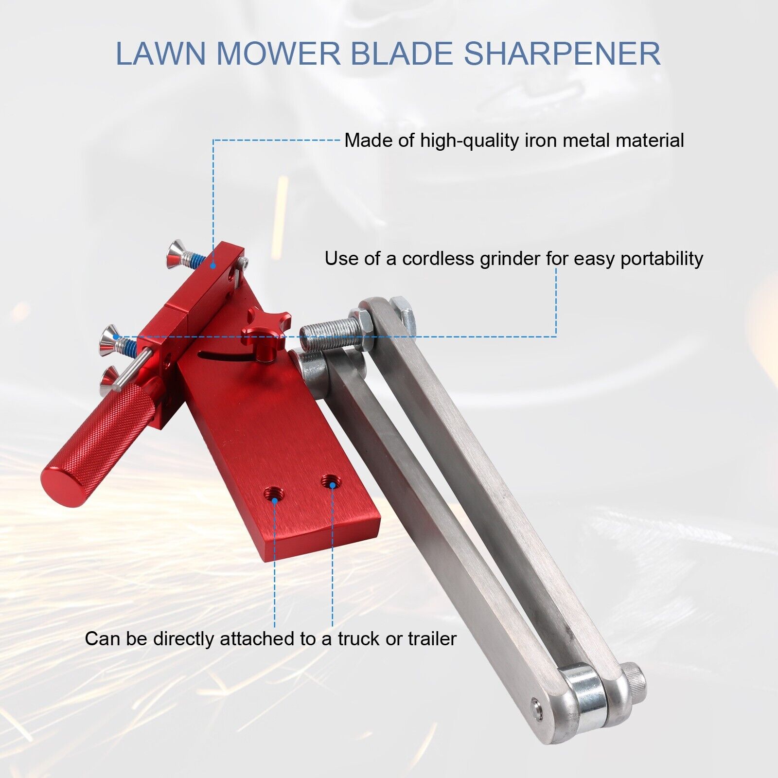 15°-45° Adjustable Lawn Mower Blade Sharpener 5005 for Straight and Standard 