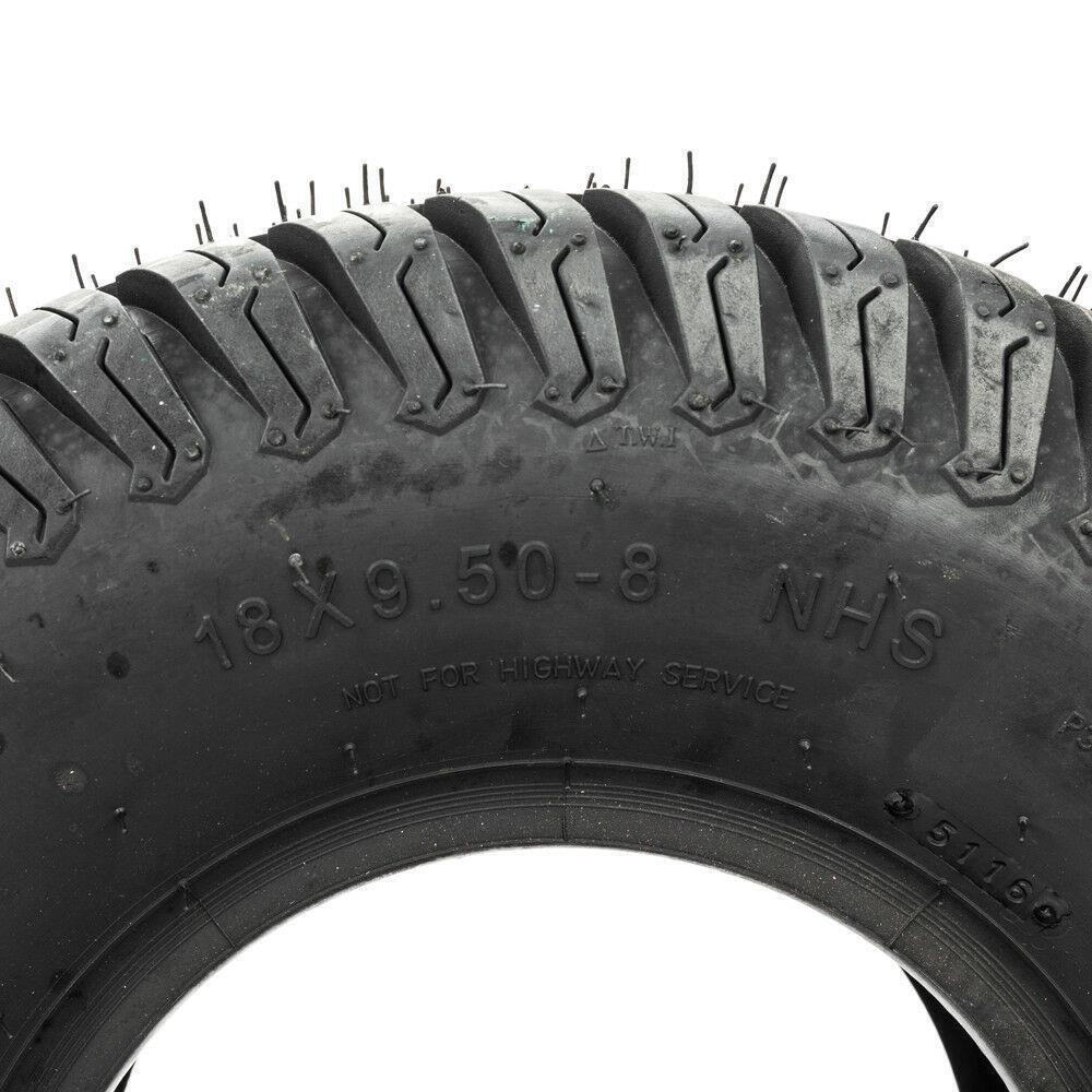 (2pcs) OD: 18.11" 18x9.50-8 Lawn Mower Golf Cart Turf Tires  warranty
