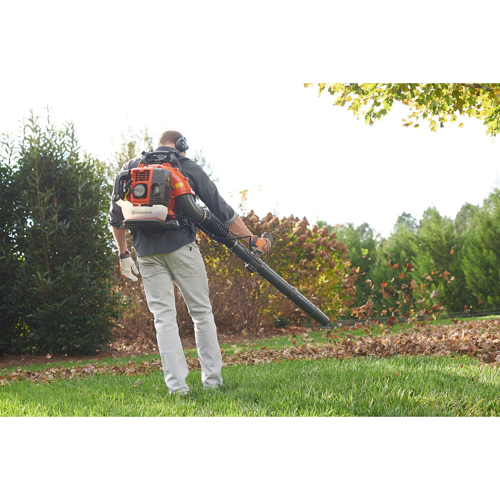 Husqvarna 150BT Gas Backpack Leaf Blower, Refurbished
