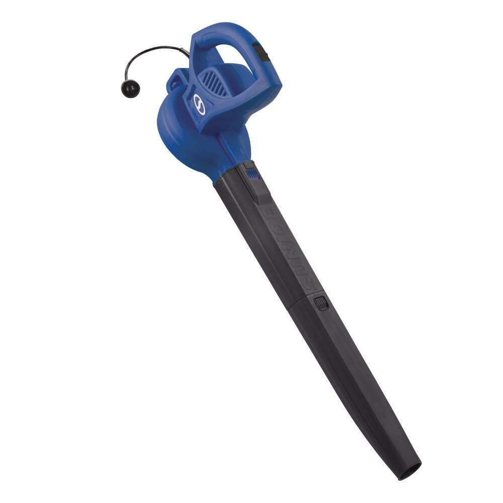 Electric Leaf Blower, 6-Amp, 155-mph, 260-CFM - Blue
