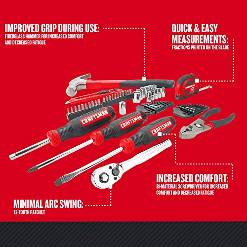 CRAFTSMAN Home Tool Kit, 57-Piece Set
