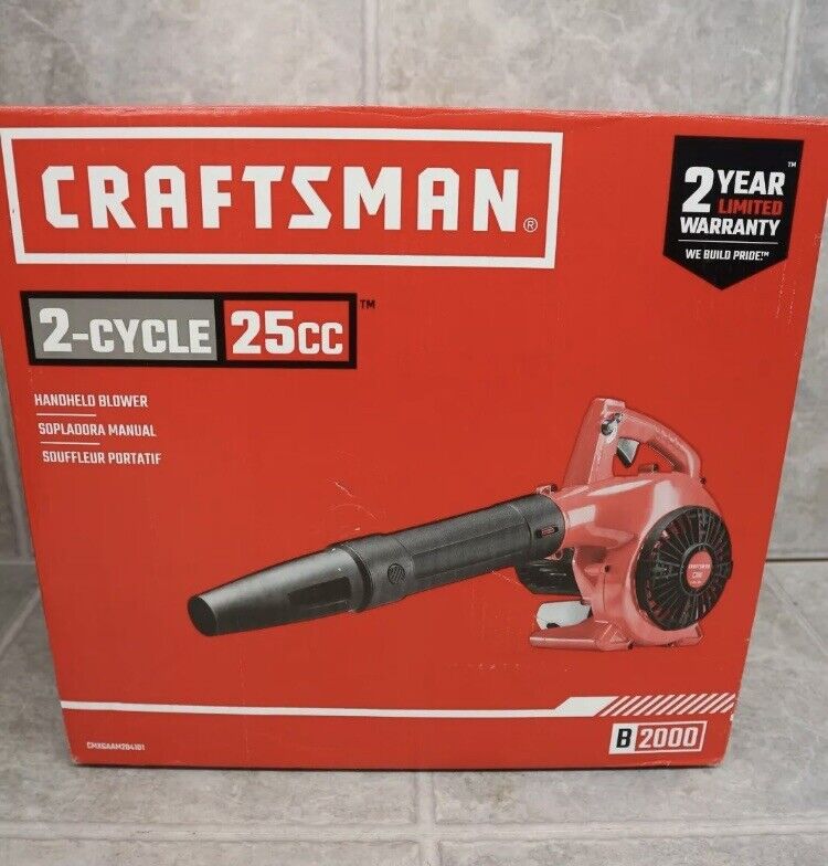 New Craftsman B2000 25cc 2cycle 180MPH 410CFM Gas Leaf Blower Next Day Shipping