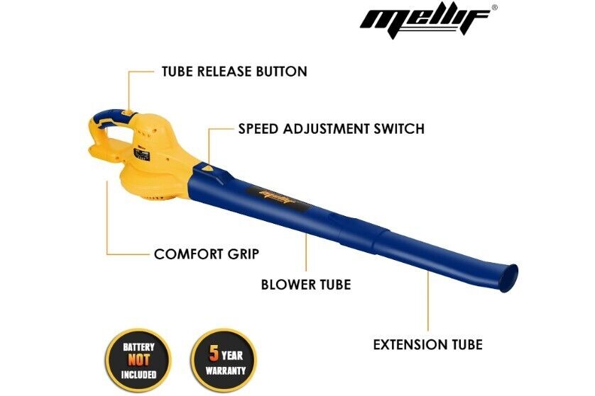 Cordless Leaf Blower for Dewalt 20V max Battery, Handheld Electric Power