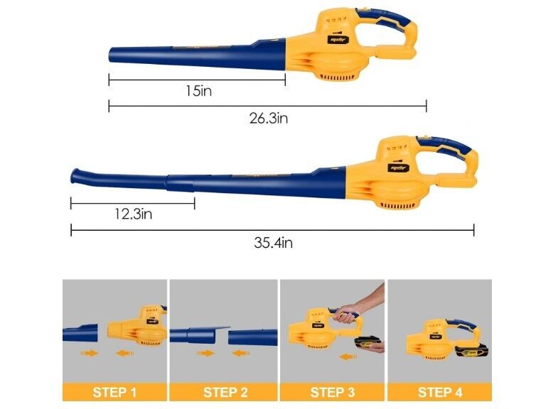 Cordless Leaf Blower for Dewalt 20V max Battery, Handheld Electric Power