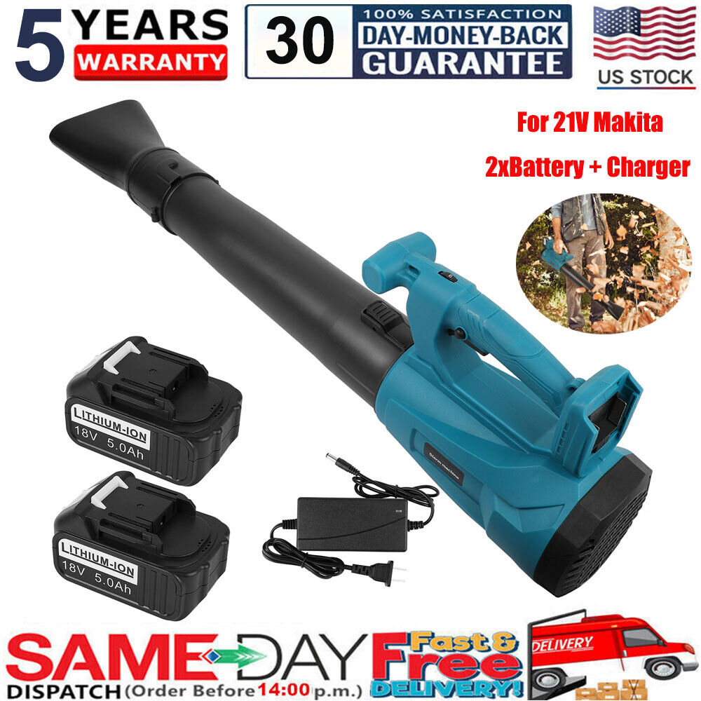 For 18V Makita Battery Cordless Leaf Blower 6 Speed Electric Leaf Blower Home US