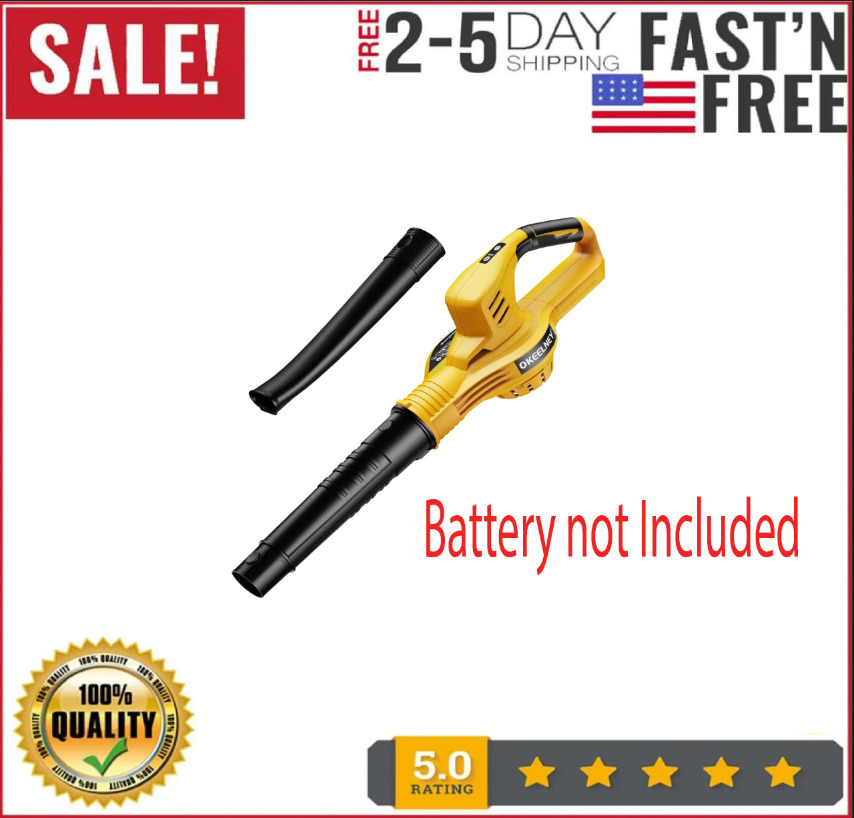 Cordless Leaf Blower for DeWalt 20v Batteries, Electric Leaf Blower Cordless