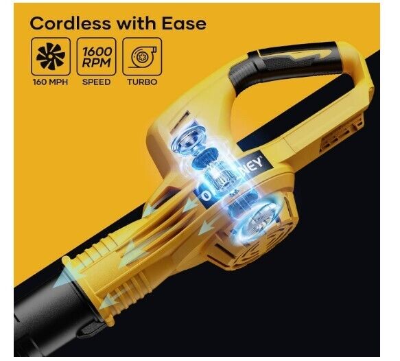 Cordless Leaf Blower for DeWalt 20v Batteries, Electric Leaf Blower Cordless