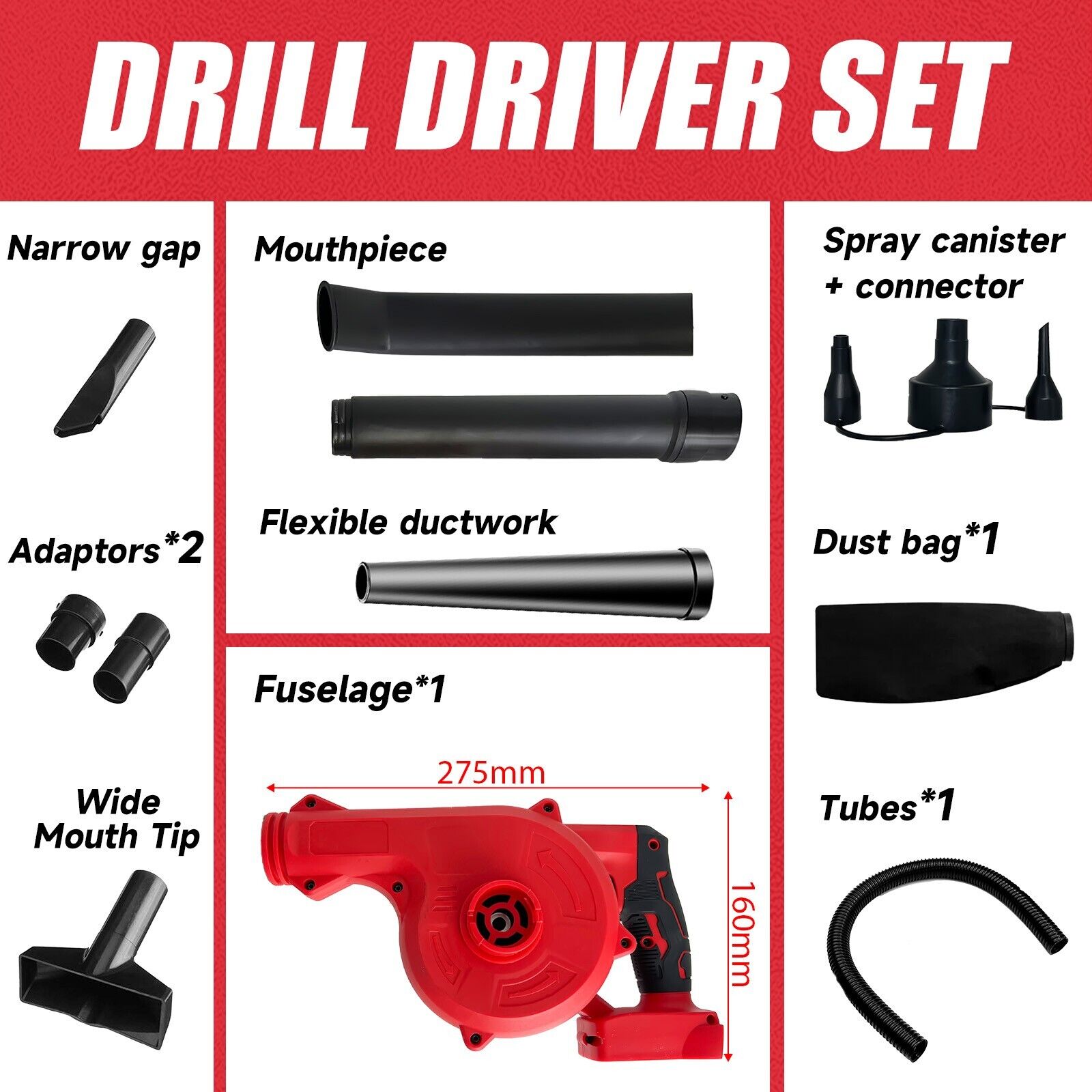 Cordless Leaf Blower for Milwaukee M18 Battery