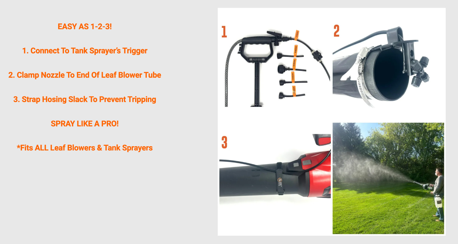 Leaf Blower & Tank Sprayer Mosquito Mist Fogger Pesticides Insecticides System