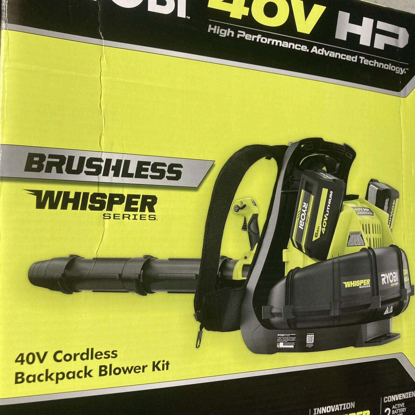 Roybi 40V HP Brushless 165 MPH 730 CFM Backpack Blower (RY404017VNM) Tool Only