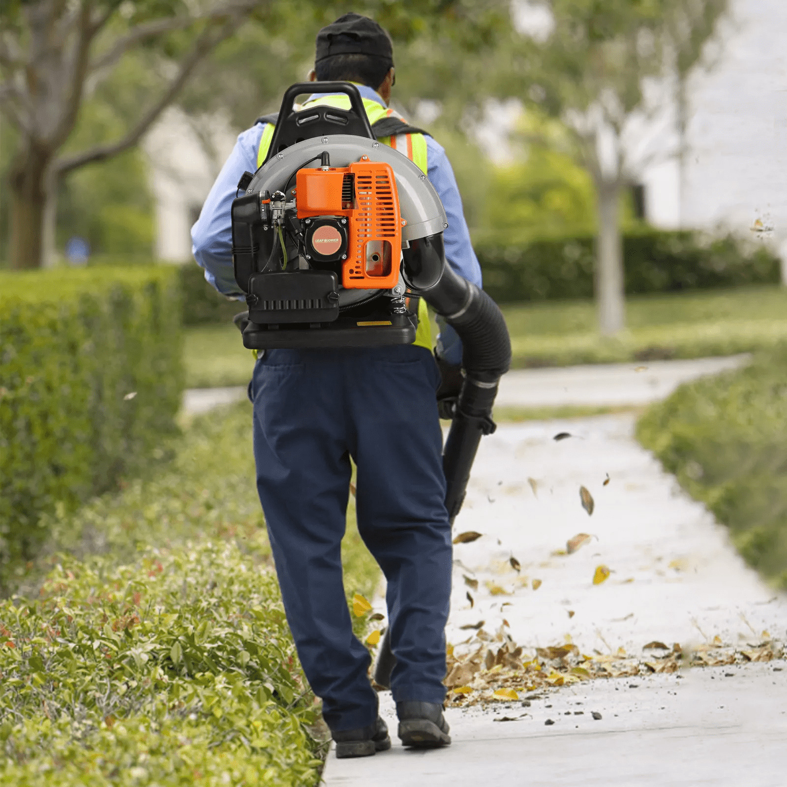 63 CC 2-Stroke Backpack Gas Powered Leaf Blower Commercial Grass Lawn Blower