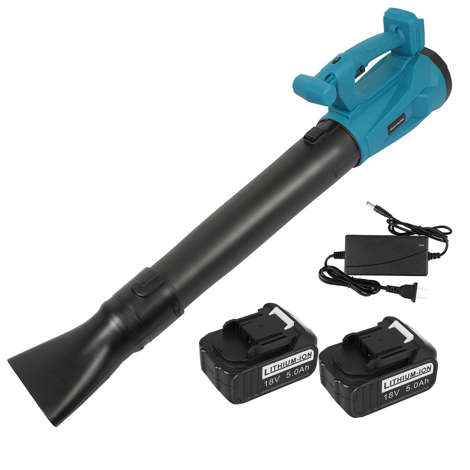Cordless Leaf Blower Fixed/6 Speed Electric Leaf Blower Battery+Charger For 18V