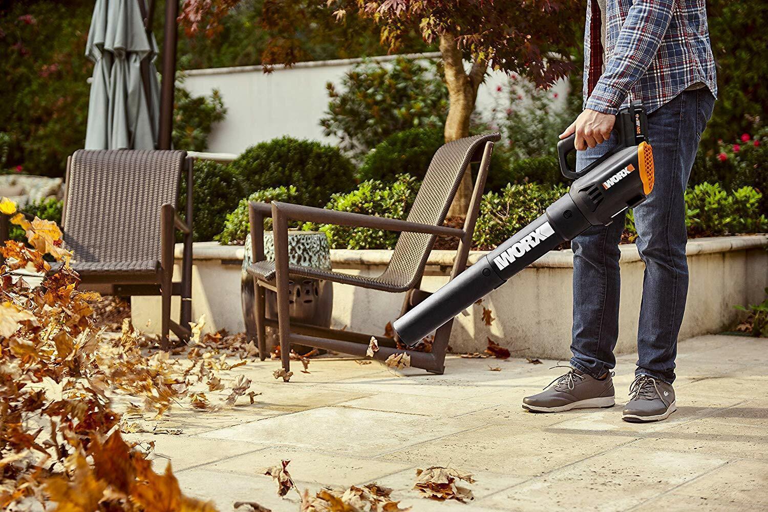 WG547.2 Worx 20V 4.0ah PowerShare 2-Speed Cordless Turbine Leaf Blower