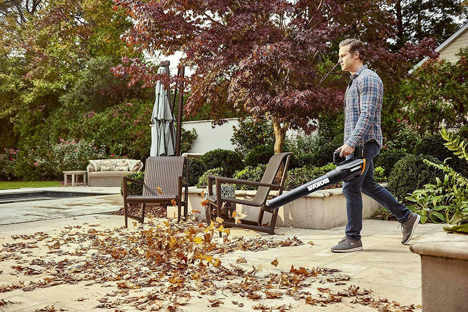 WG547.2 Worx 20V 4.0ah PowerShare 2-Speed Cordless Turbine Leaf Blower