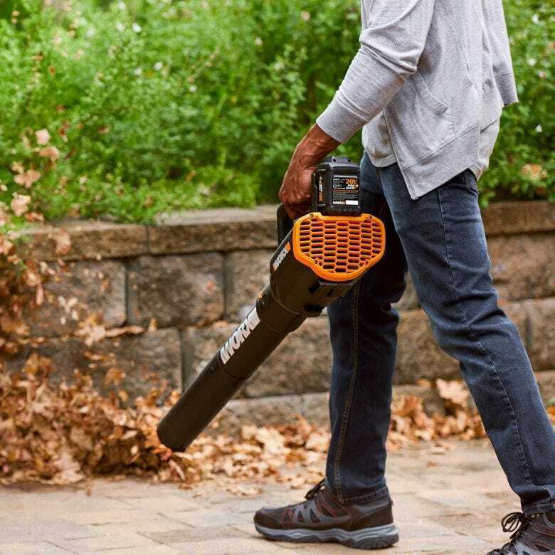 WG547.2 Worx 20V 4.0ah PowerShare 2-Speed Cordless Turbine Leaf Blower