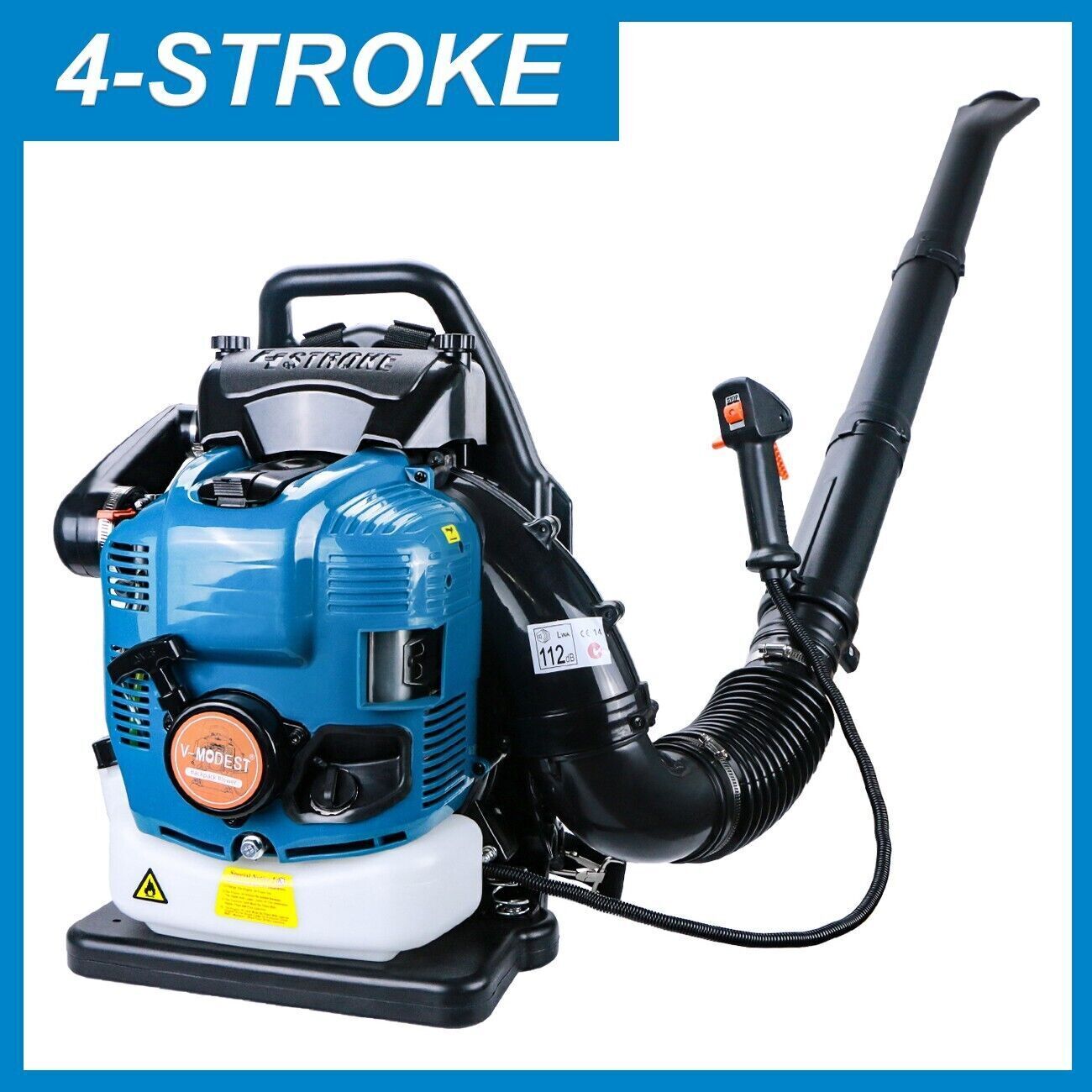 Backpack Leaf Blower 2 Stroke/4 Stroke Gas Powered Snow Blower 75.6CC 706CFM