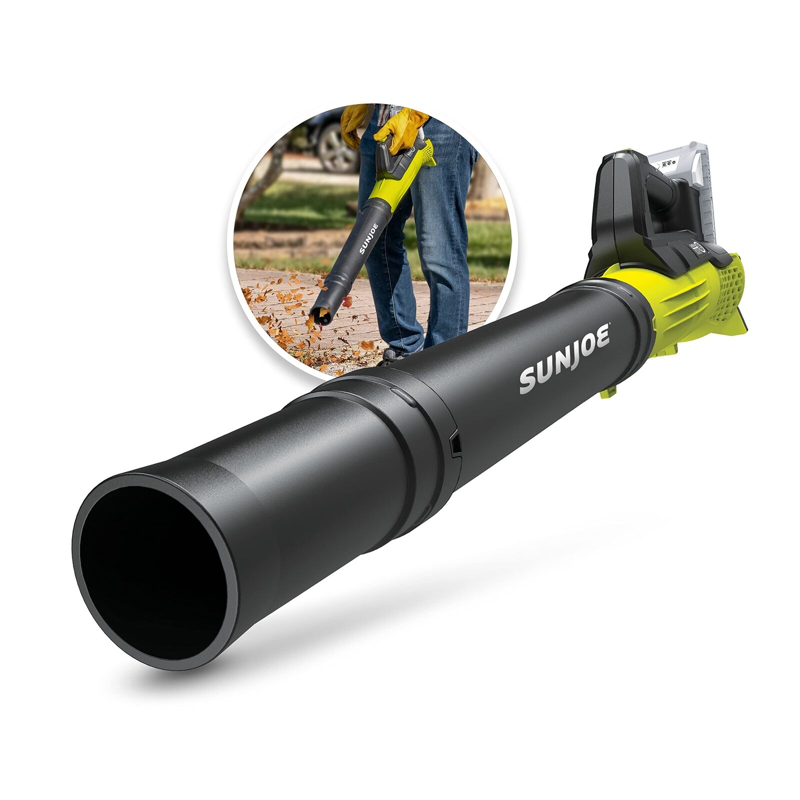 Restored Sun Joe 24V-TB-LTE-P1 | 24-Volt IONMAX Cordless Turbine Leaf Blower |