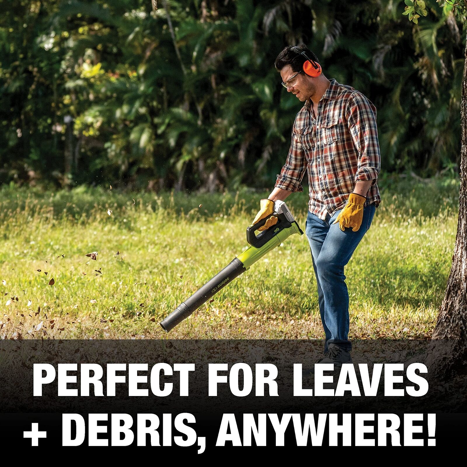 Restored Sun Joe 24V-TB-LTE-P1 | 24-Volt IONMAX Cordless Turbine Leaf Blower |
