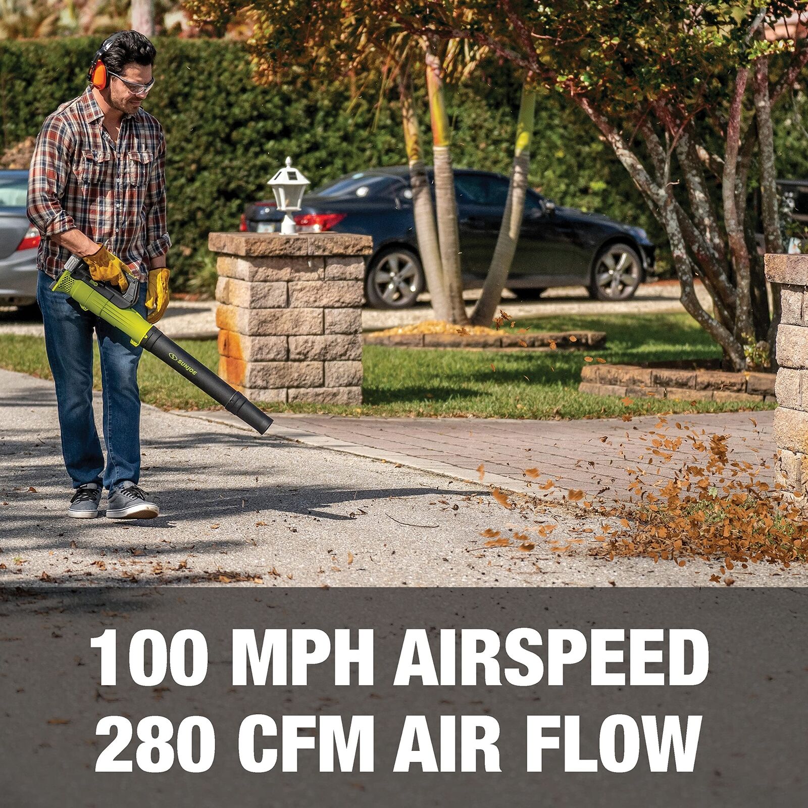Restored Sun Joe 24V-TB-LTE-P1 | 24-Volt IONMAX Cordless Turbine Leaf Blower |