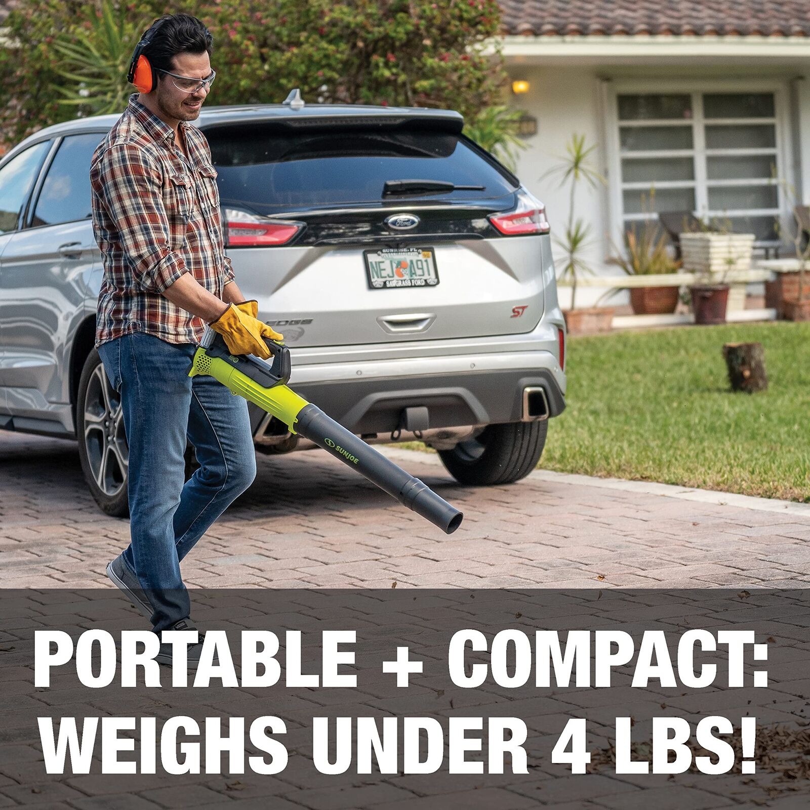 Restored Sun Joe 24V-TB-LTE-P1 | 24-Volt IONMAX Cordless Turbine Leaf Blower |