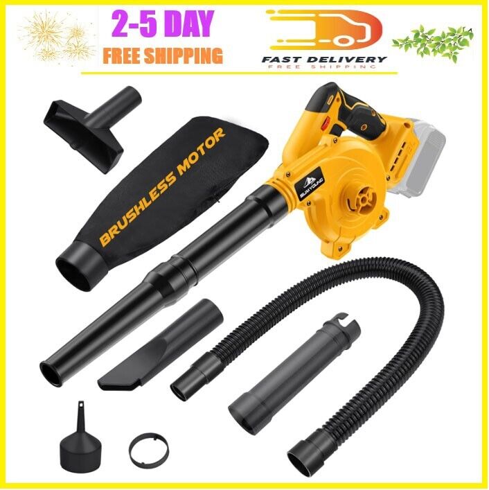 Cordless Leaf Blower for DEWALT 20V Max Battery,Electric Jobsite Air Blower