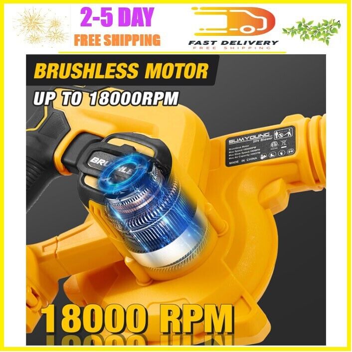 Cordless Leaf Blower for DEWALT 20V Max Battery,Electric Jobsite Air Blower