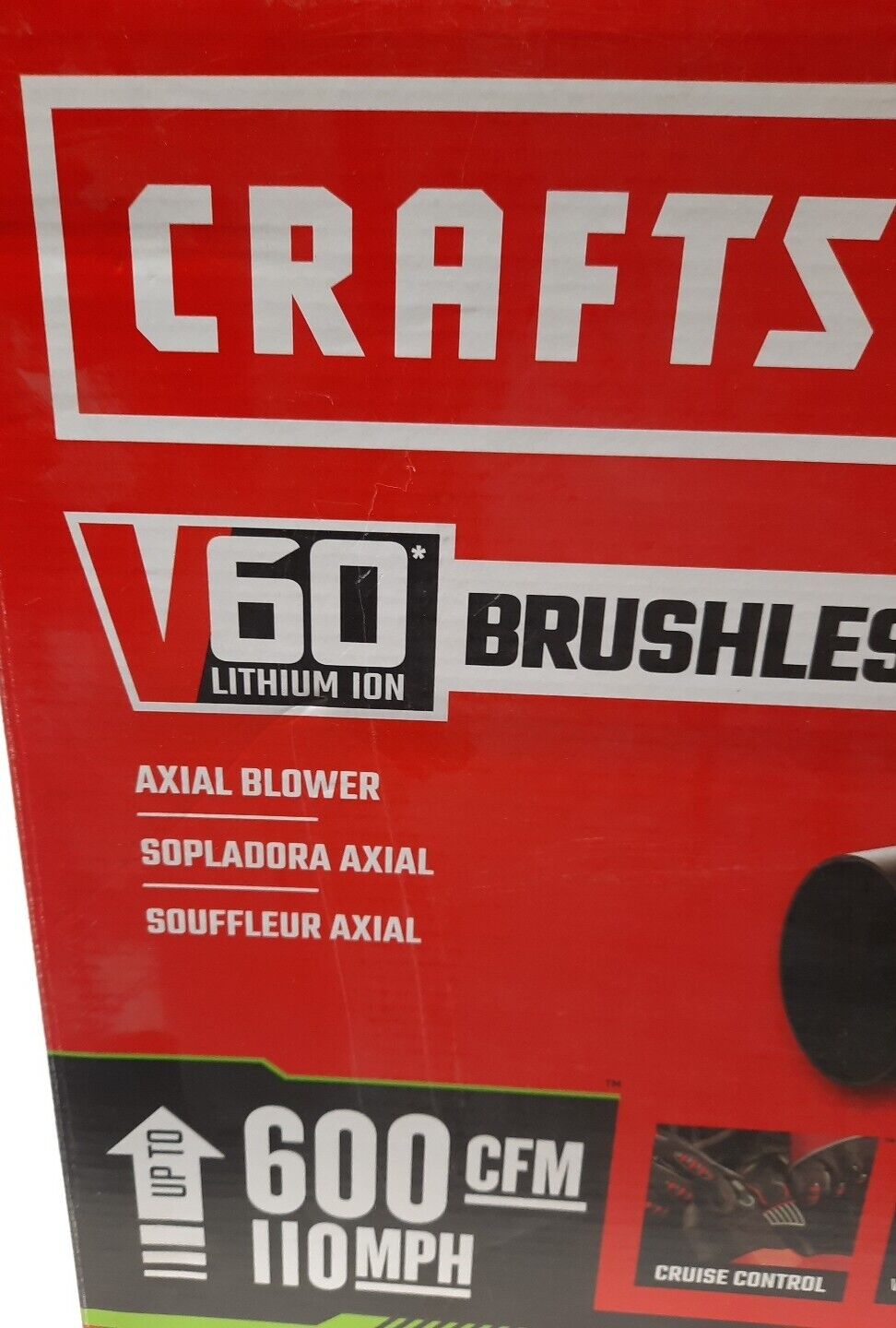 Craftsman V60 60V Max Brushless Leaf Blower 600CFM 100MPH  CMCBL760 **TOOL ONLY*