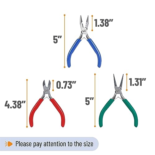 3 Pack Jewelry Making Pliers Set - Craft Kit