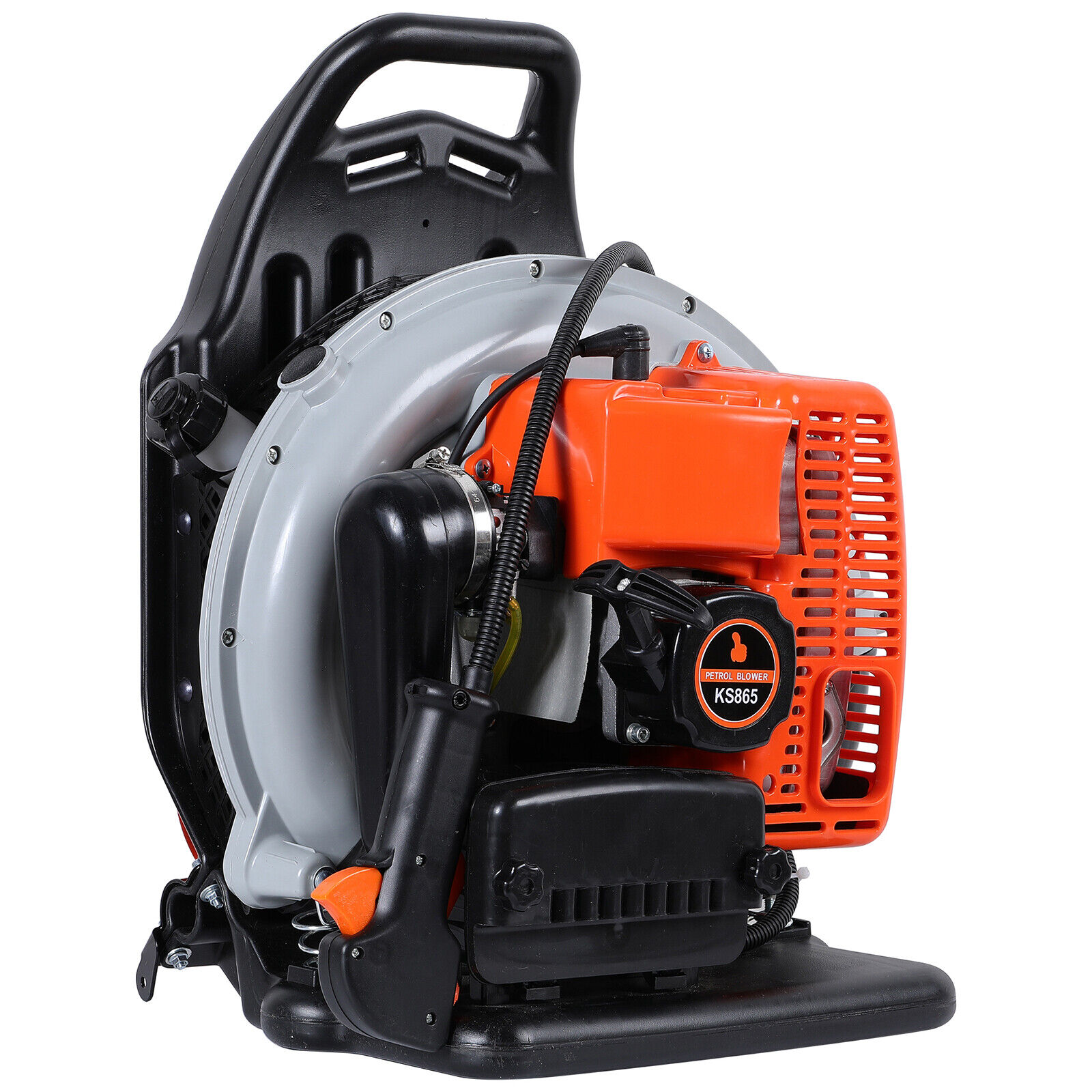 Backpack Leaf Blower Gas Powered Snow Blower 823CFM 300MPH 63CC 2-Stroke 3.6HP