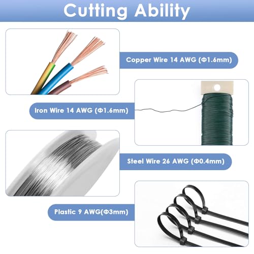 Craft wire cutters with flush cutting pliers