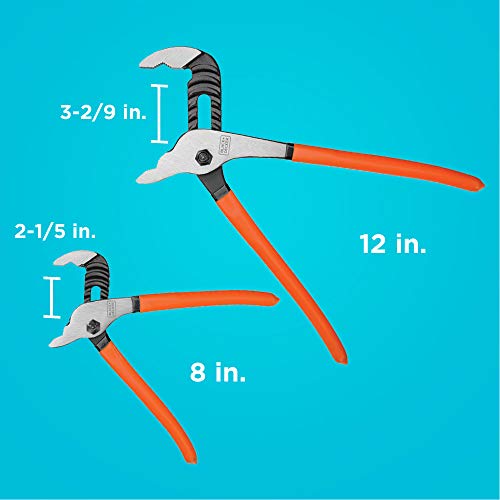 BLACK+DECKER Slip Joint Pliers, 2 Pack