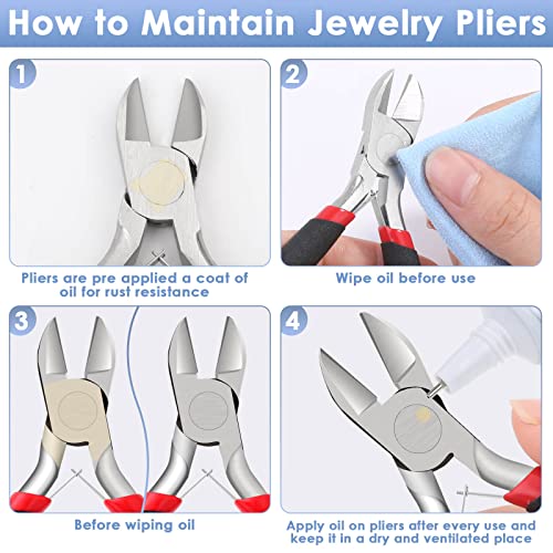 Craft wire cutters with flush cutting pliers