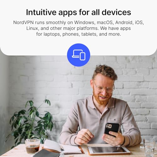 NordVPN Standard – 1-Month - VPN & Cybersecurity Software For 10 Devices – Block Malware, Malicious Links & Ads, Protect Personal Information - PC/Mac/Mobile [Online Code]