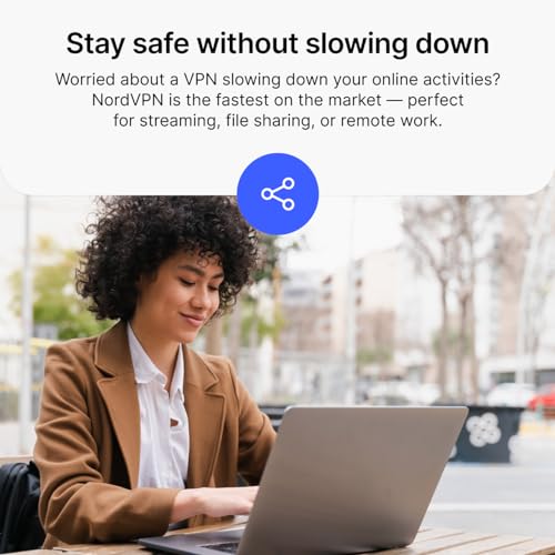 NordVPN Standard – 1-Month - VPN & Cybersecurity Software For 10 Devices – Block Malware, Malicious Links & Ads, Protect Personal Information - PC/Mac/Mobile [Online Code]