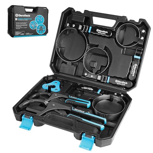 DURATECH 8-Piece Oil Filter Tool Set with Case